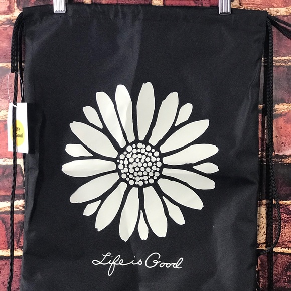 Life Is Good Bags New Life Is Good Cinch Sack Drawstring Bag Daisy